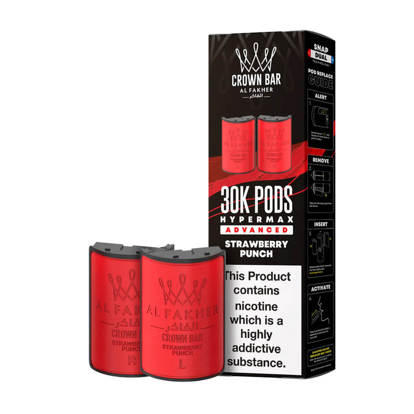 Strawberry Punch Al Fakher 30K Hypermax Refill Pods