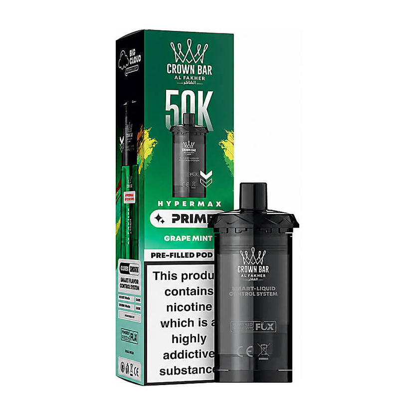 Grape Mint Al Fakher Hypermax Prime 50K Refill Pods