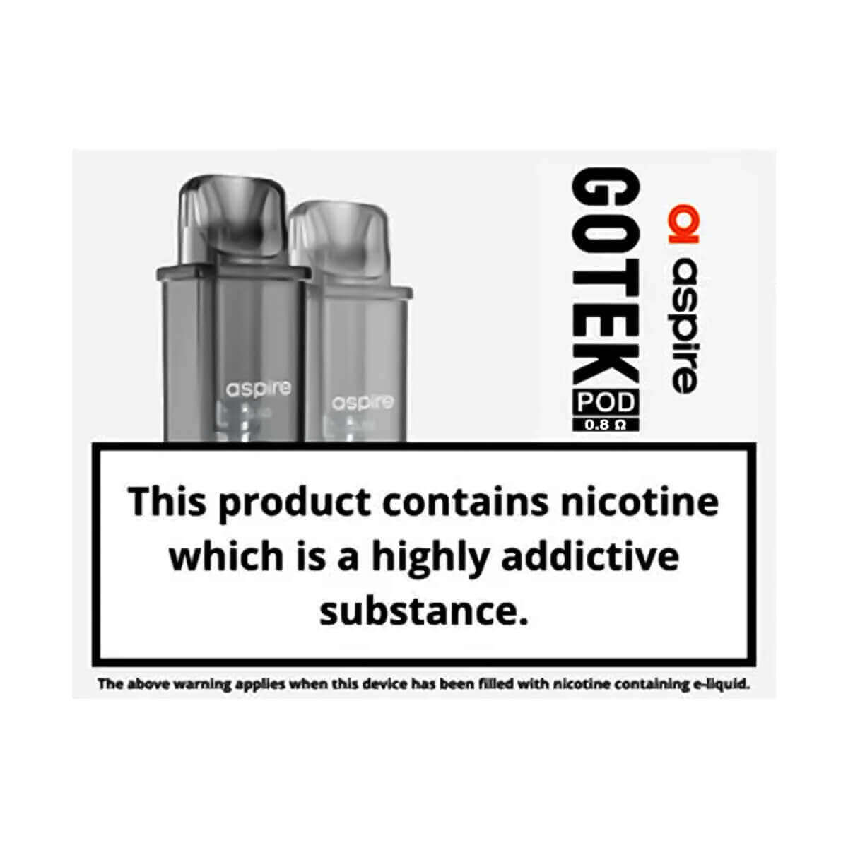 Aspire GOTEK Replacement Pods XL - 0.8 Ohm
