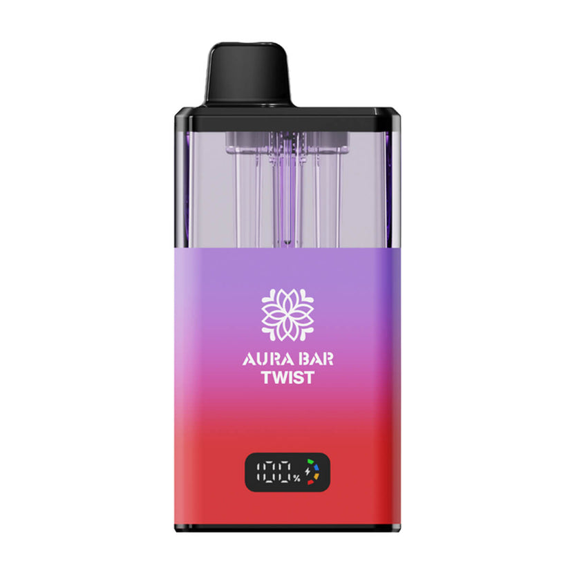 Crystal Prime Aura Bar Twist 40K Vape Kit - Grape Berry Burst & Cherry Berry
