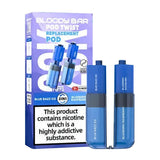 Bloody Bar Ultra Twist 20k Prefilled Pod + Refill Container Blue Razz Ice & Blueberry Raspberry