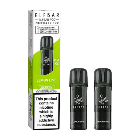 Lemon Lime ELF Bar 600 Prefilled Pods