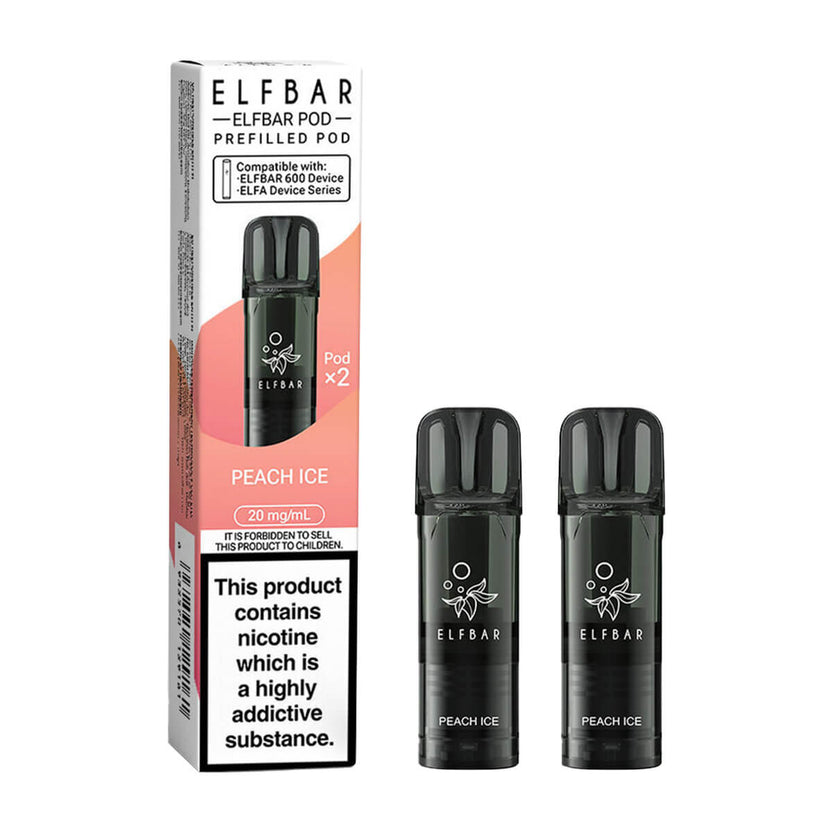 Peach Ice ELF Bar 600 Prefilled Pods