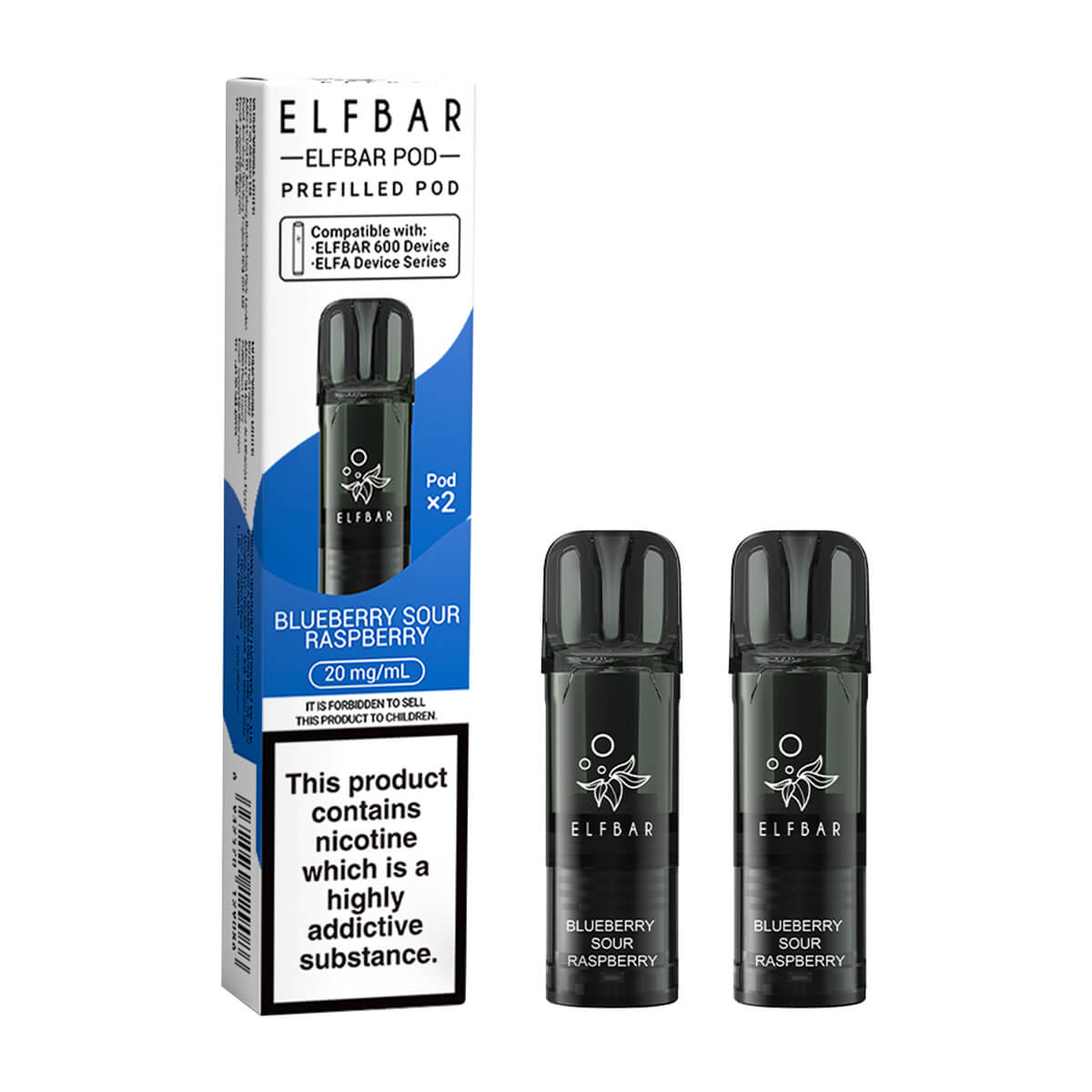 Blueberry Sour Raspberry ELF Bar 600 Prefilled Pods – Vape 360 Uk