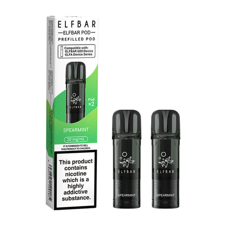 Spearmint ELF Bar 600 Prefilled Pods