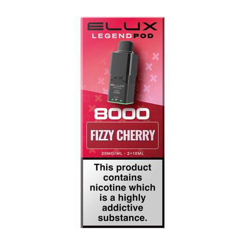 Fizzy Cherry Elux Legend 8000 Prefilled Pod + Refill