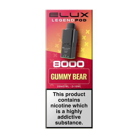 Gummy Bear Elux Legend 8000 Prefilled Pod + Refill