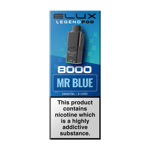Mr Blue Elux Legend 8000 Prefilled Pod + Refill