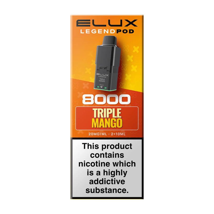 Triple Mango Elux Legend 8000 Prefilled Pod + Refill