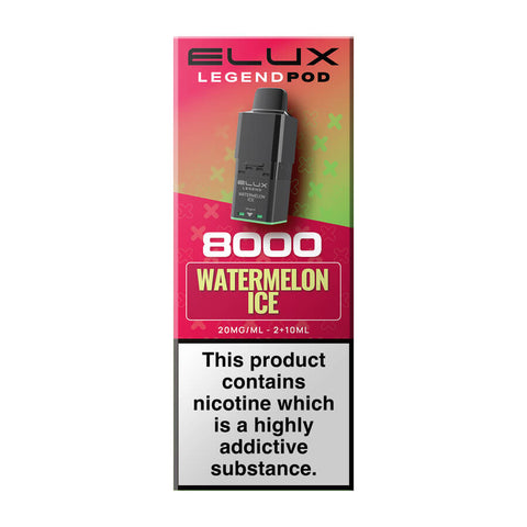 Watermelon Ice Elux Legend 8000 Prefilled Pod + Refill