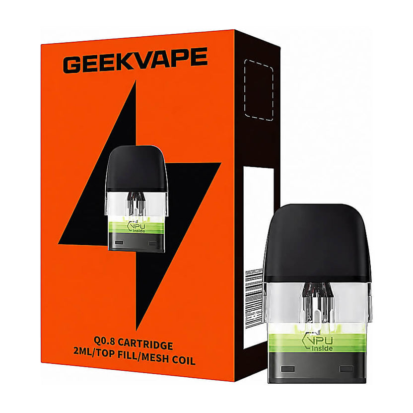 GeekVape Q V2 Replacement Pods - Top Fill 0.8 Ohm