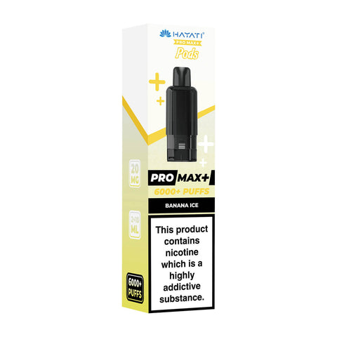 Banana Ice Pro Max Plus 6000 Prefilled Pod + Refill by Hayati