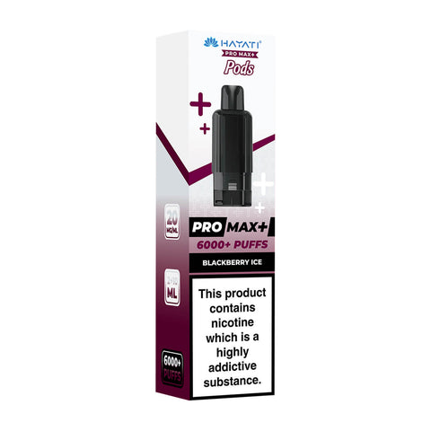 Blackberry Ice Pro Max Plus 6000 Prefilled Pod + Refill by Hayati