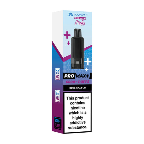 Blue Razz GB Pro Max Plus 6000 Prefilled Pod + Refill by Hayati