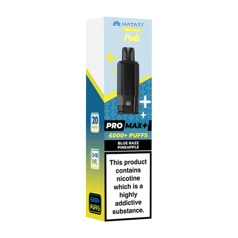 Blue Razz Pineapple Hayati Pro Max Plus 6000 Prefilled Pod + Refill