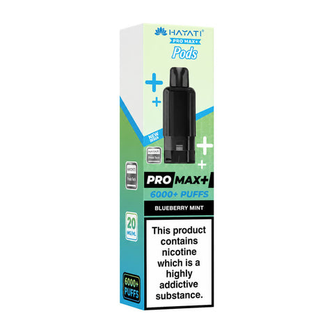 Blueberry Mint Hayati Pro Max Plus 6000 Prefilled Pod + Refill