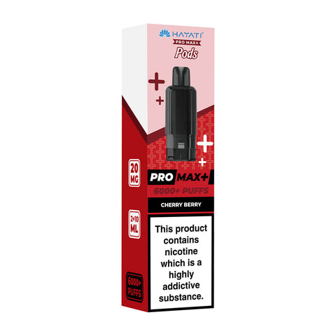 Cherry Berry Pro Max Plus 6000 Prefilled Pod + Refill by Hayati
