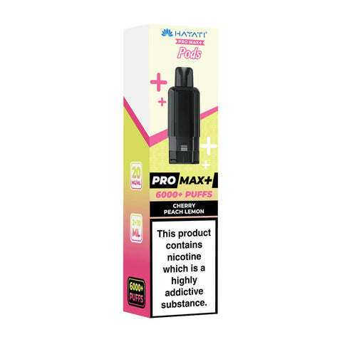 Cherry Peach Lemon Hayati Pro Max Plus 6000 Prefilled Pod + Refill