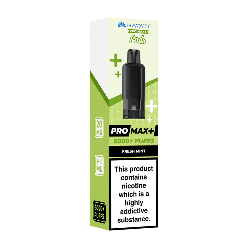Fresh Mint Pro Max Plus 6000 Prefilled Pod + Refill by Hayati