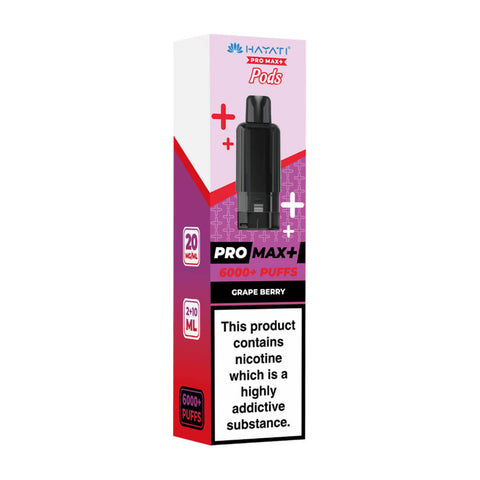 Grape Berry Pro Max Plus 6000 Prefilled Pod + Refill by Hayati