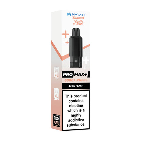 Juicy Peach Pro Max Plus 6000 Prefilled Pod + Refill by Hayati