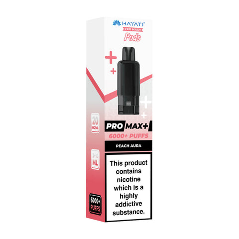 Peach Aura Hayati Pro Max Plus 6000 Prefilled Pod + Refill
