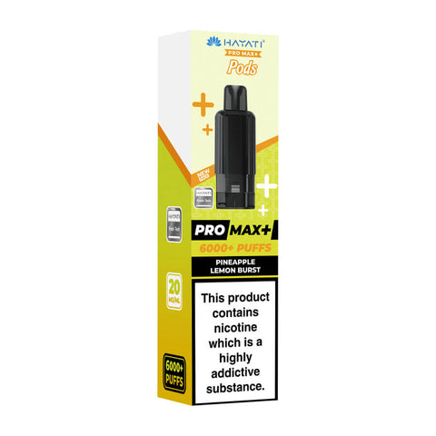 Pineapple Lemon Burst Hayati Pro Max Plus 6000 Prefilled Pod + Refill