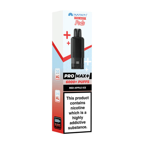 Red Apple Ice Pro Max Plus 6000 Prefilled Pod + Refill by Hayati