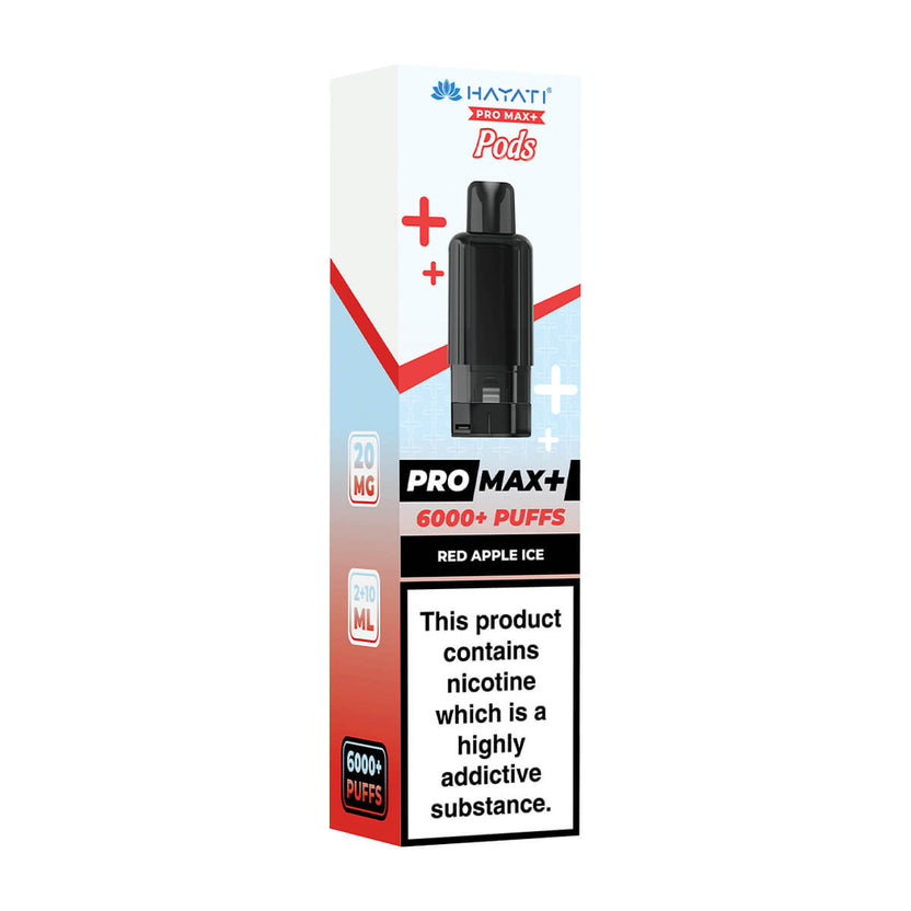 Red Apple Ice Pro Max Plus 6000 Prefilled Pod + Refill by Hayati
