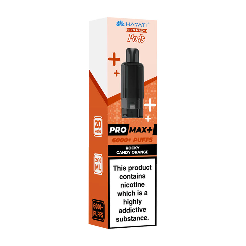 Rocky Candy Orange Hayati Pro Max Plus 6000 Prefilled Pod + Refill
