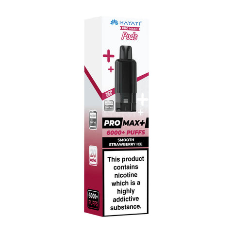 Smooth Strawberry Ice Hayati Pro Max Plus 6000 Prefilled Pod + Refill