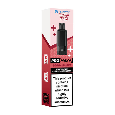 Strawberry Cherry Cranberry Pro Max Plus 6000 Prefilled Pod + Refill by Hayati
