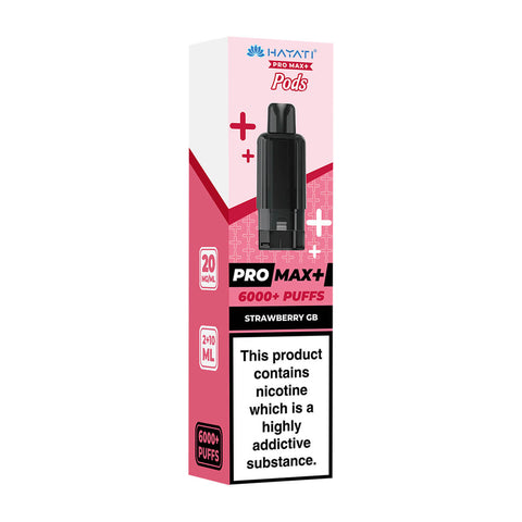 Strawberry GB Pro Max Plus 6000 Prefilled Pod + Refill by Hayati