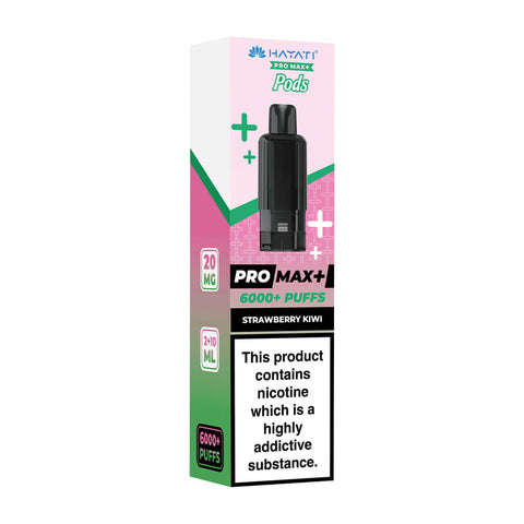 Strawberry Kiwi Pro Max Plus 6000 Prefilled Pod + Refill by Hayati