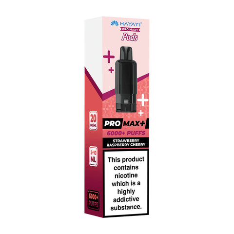 Strawberry Raspberry Cherry Hayati Pro Max Plus 6000 Prefilled Pod + Refill