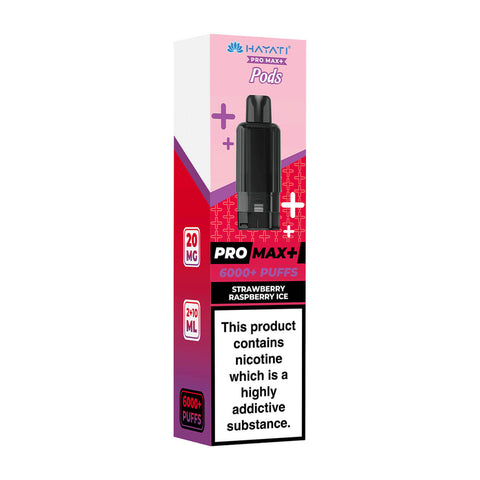 Strawberry Raspberry Ice Pro Max Plus 6000 Prefilled Pod + Refill by Hayati