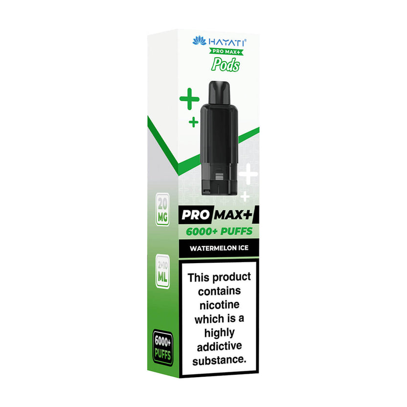 Watermelon Ice Pro Max Plus 6000 Prefilled Pod + Refill by Hayati