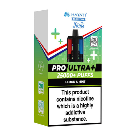 Lemon & Mint Pro Ultra Plus 25K Prefilled Pod + Refill by Hayati
