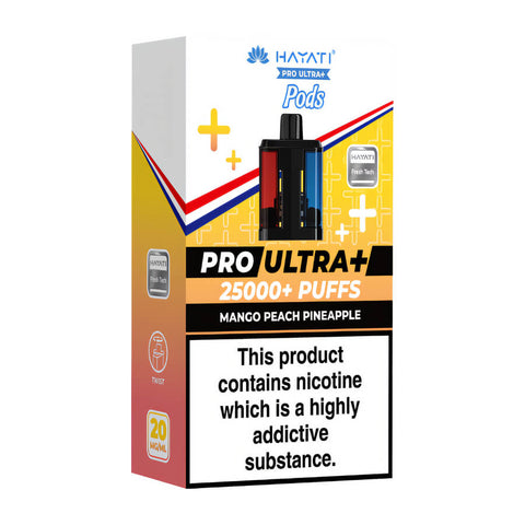 Mango Peach Pineapple Pro Ultra Plus 25K Prefilled Pod + Refill by Hayati