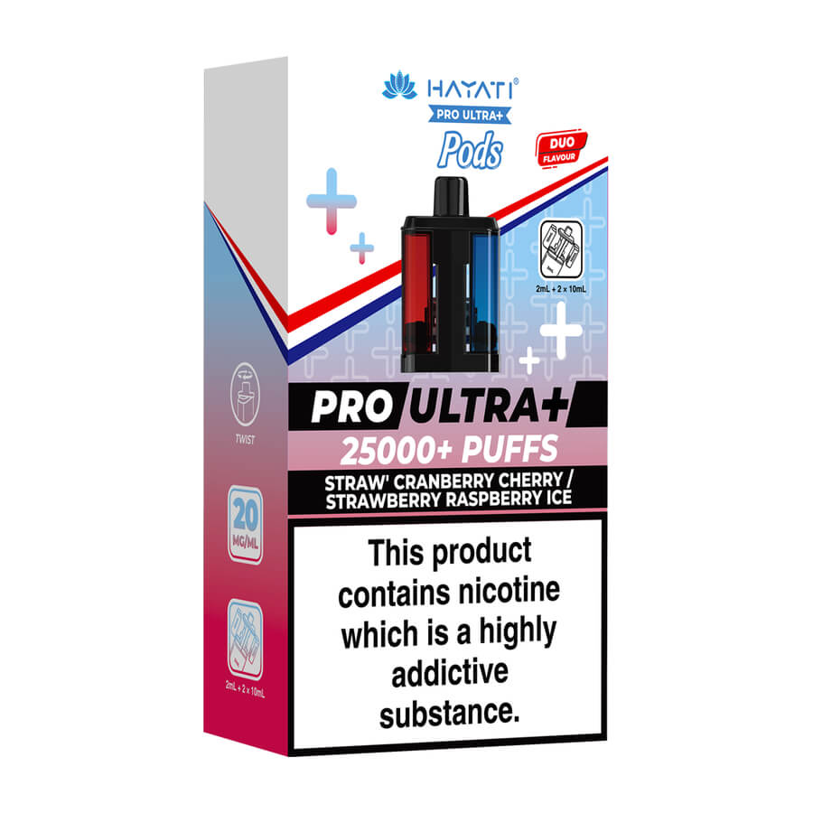 Strawberry Cranberry Cherry / Strawberry Raspberry Ice 25K Refill by Hayati  – Vape 360 Uk