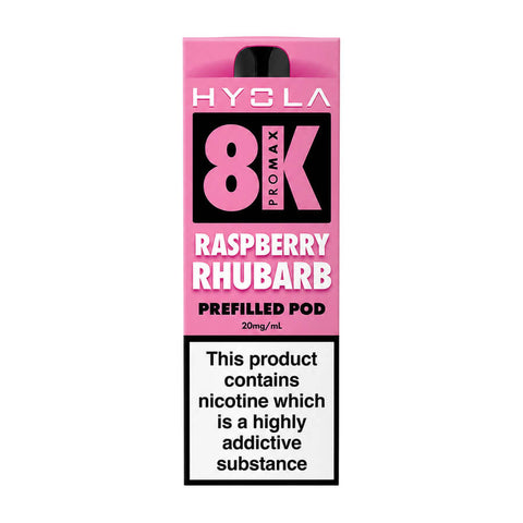 Raspberry Rhubarb Hyola Pro Max 8000 Refill Pack