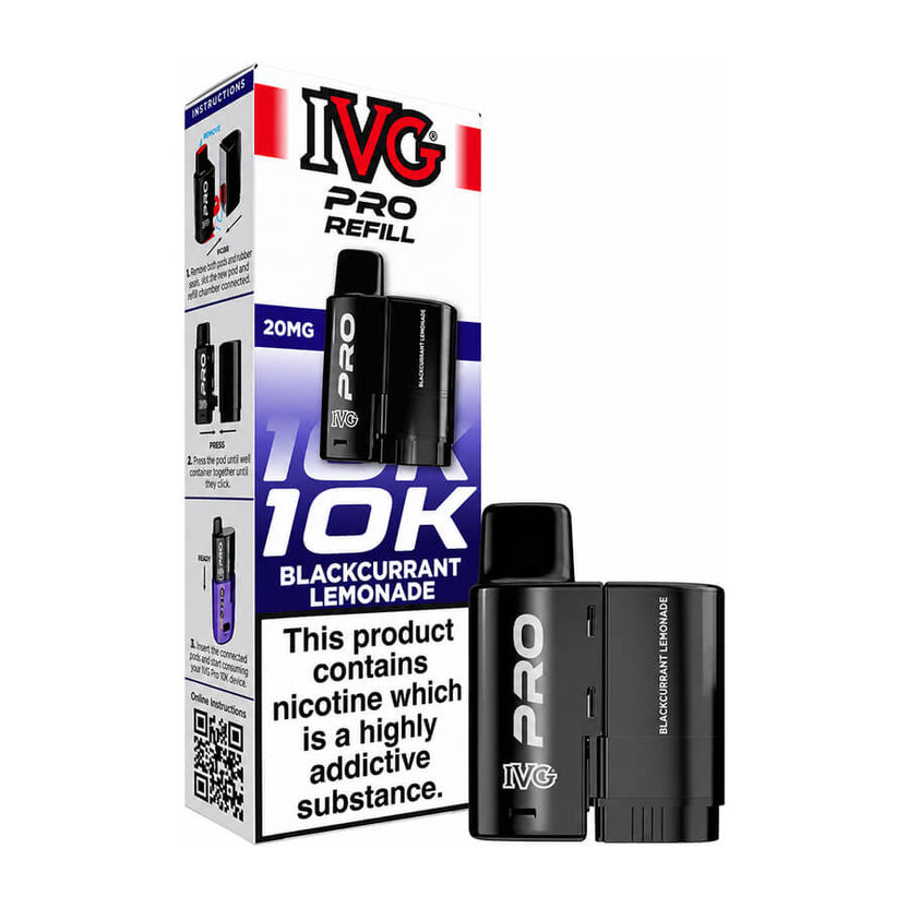 Blackcurrant Lemonade IVG Pro 12 Refill Pack