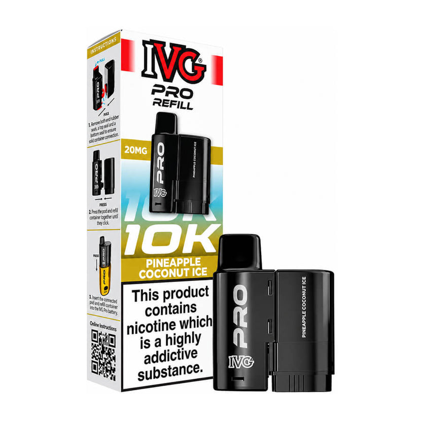 Pineapple Coconut Ice IVG Pro 12 Refill Pack