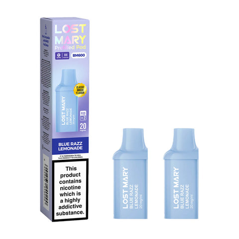 Blue Razz Lemonade BM600 Prefilled Pods by Lost Mary