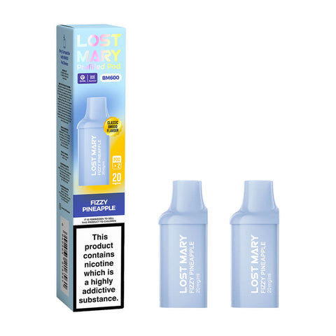 Fizzy Pineapple BM600 Prefilled Pods by Lost Mary
