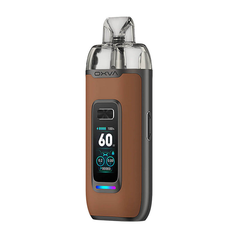 OXVA VPrime Pod Vape Kit - Brown Leather