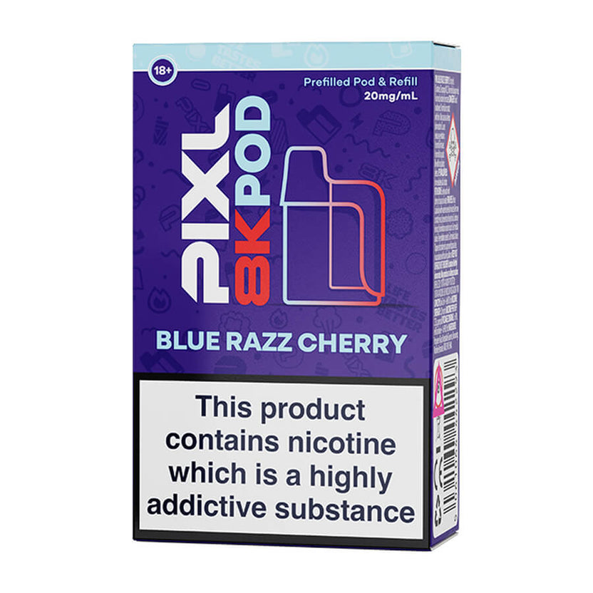 Blue Razz Cherry Pixl 8000 Prefilled Pod + Refill