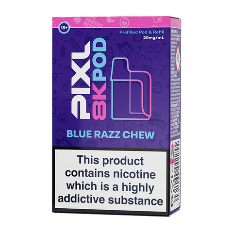 Blue Razz Chew Pixl 8000 Prefilled Pod + Refill