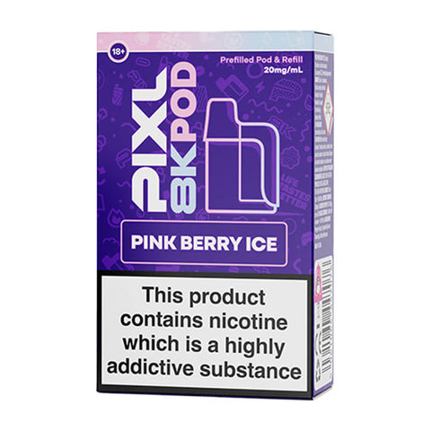Pink Berry Ice Pixl 8000 Prefilled Pod + Refill