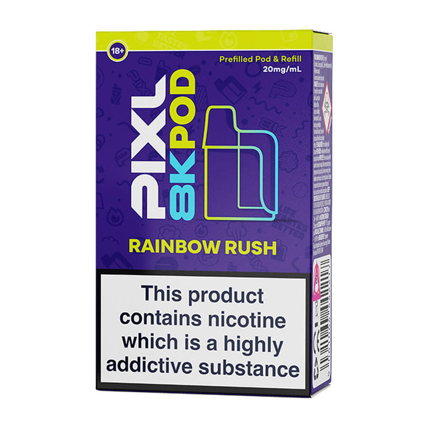 Rainbow Rush Pixl 8000 Prefilled Pod + Refill